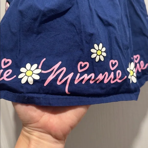 500-Disney baby navy blue & pink Minnie Mouse dress with bow details - Picture 3 of 8